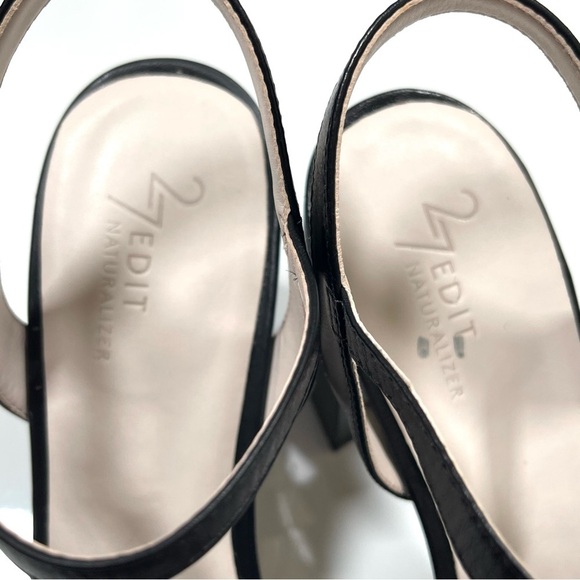 27 EDIT Naturalizer Jennice Platform Sandal Size 9 in Black - Picture 8 of 14